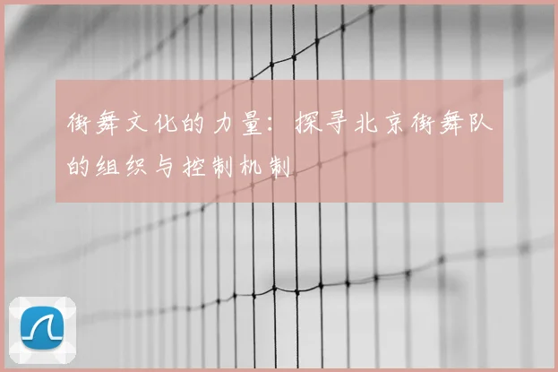 街舞文化的力量：探寻北京街舞队的组织与控制机制