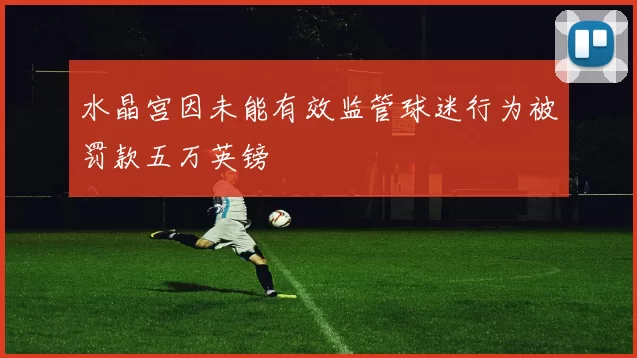 水晶宫因未能有效监管球迷行为被罚款五万英镑